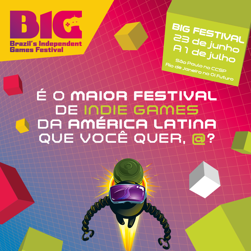 BIG Festival promove palestras gratuitas com desenvolvedores de